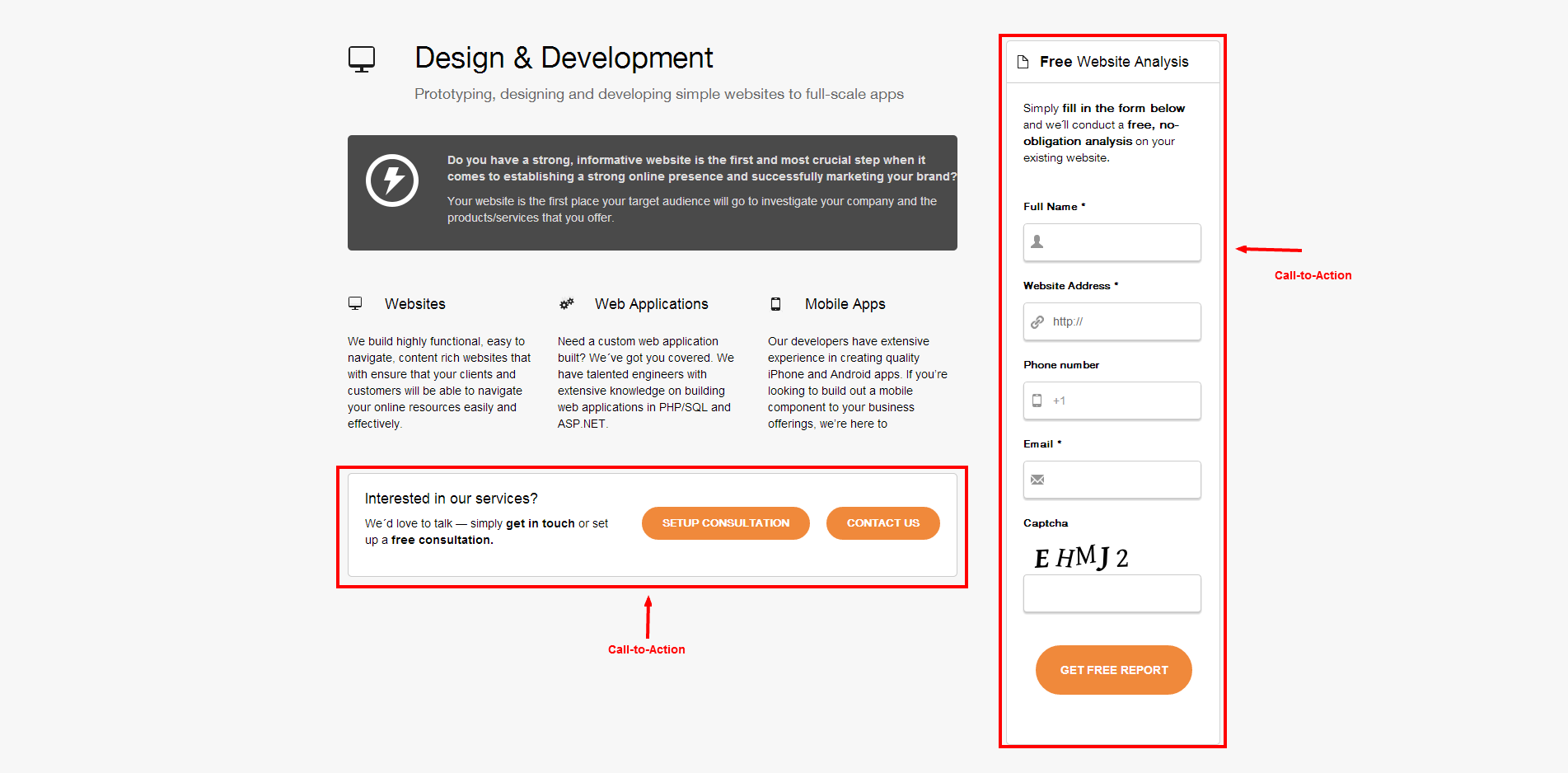 Call-to-action examples