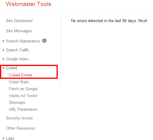 Crawl Errors